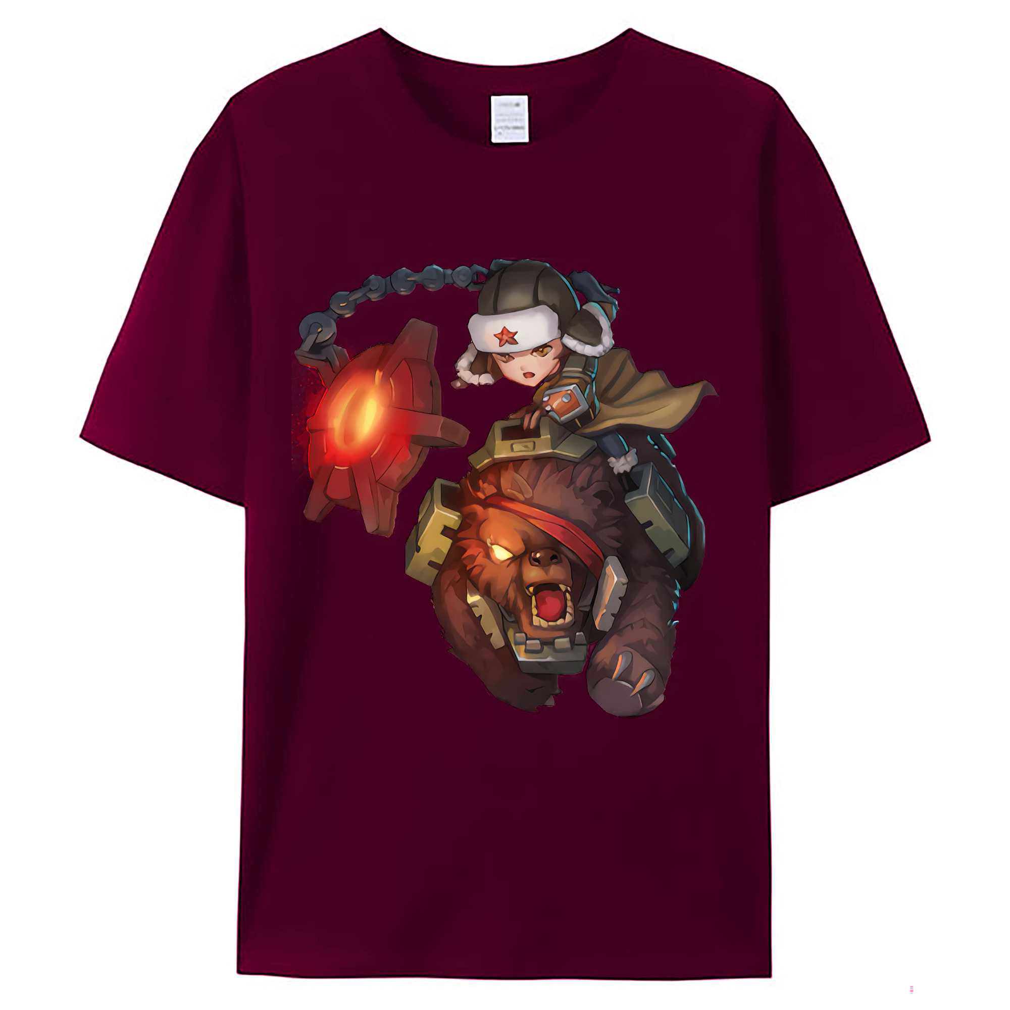（画像用） リーグ・オブ・レジェンド League of Legends LOL レディースカジュアルプリントTシャツ（綿100％）